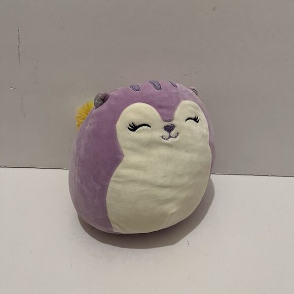 Squishmallows Other - Squishmallows Sydnee the Squirrel Lilac Purple 7" Spring Colorful Tail Plush